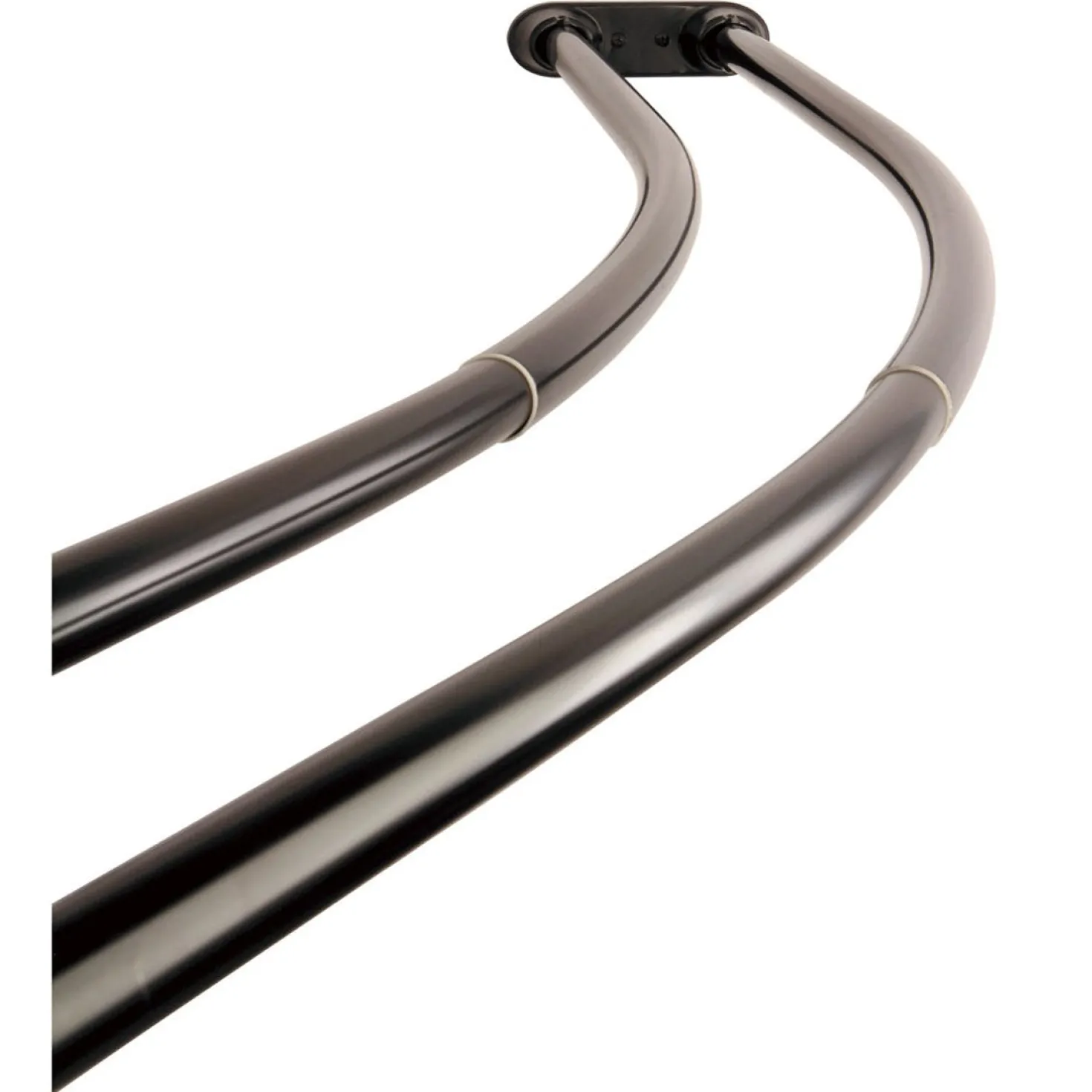 Kingston Brass Edenscape Adjustable (60"-72") Double Curved Stainless Steel Shower Curtain Rod