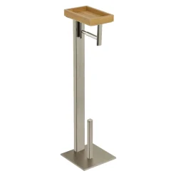 Kingston Brass Edenscape Freestanding Toilet Paper Holder with Storage Shelf