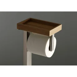 Kingston Brass Edenscape Freestanding Toilet Paper Holder with Storage Shelf