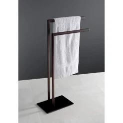 Kingston Brass Edenscape Pedestal Dual Towel Rack