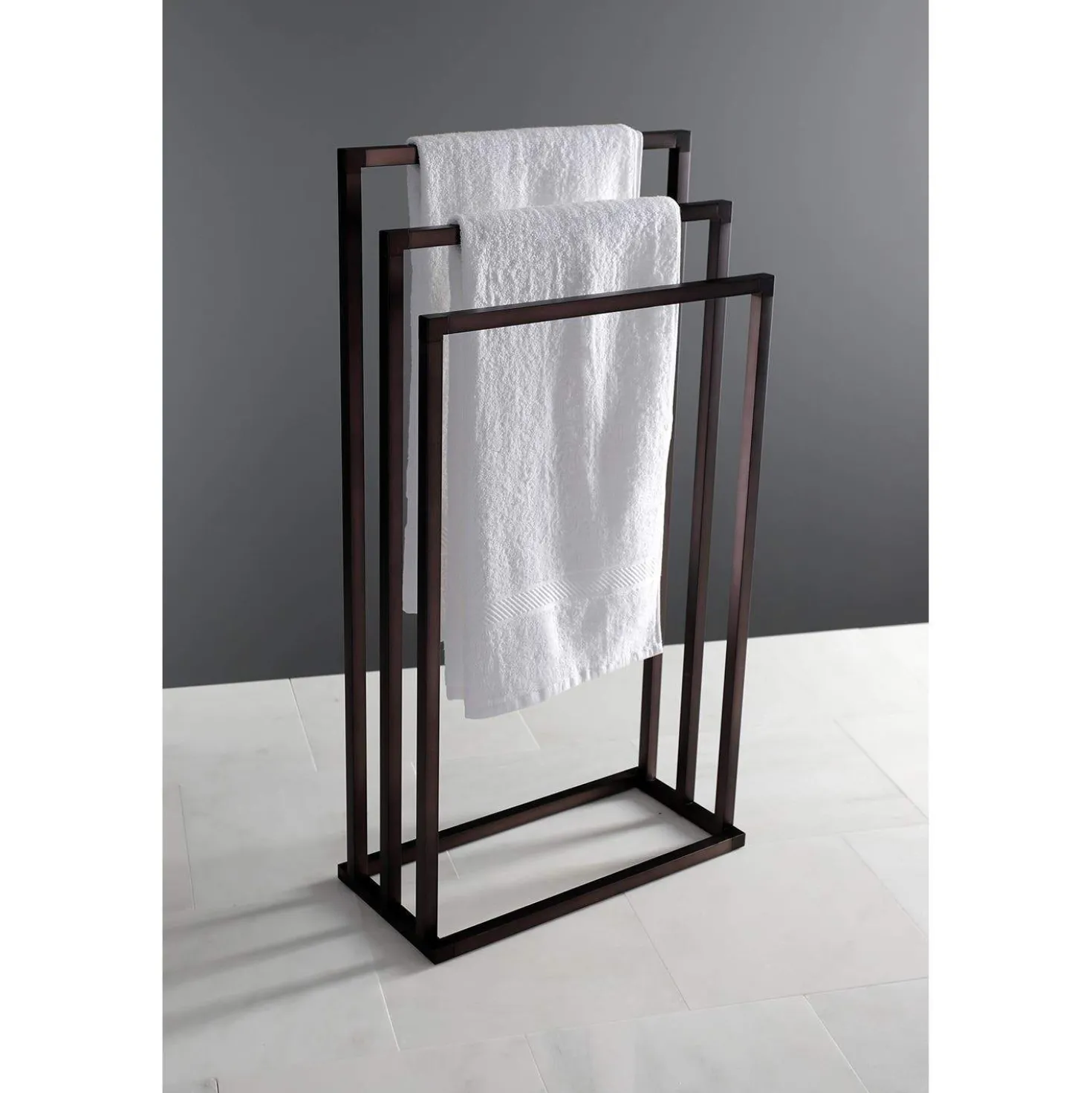 Kingston Brass Edenscape 3-Tier Pedestal Towel Rack
