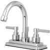 Kingston Brass Elinvar Deck Mount 4-Inch Centerset Bathroom Faucet