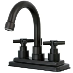 Kingston Brass Elinvar 4-Inch Centerset Deck Mount Bathroom Faucet