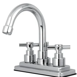 Kingston Brass Elinvar 4-Inch Centerset Deck Mount Bathroom Faucet