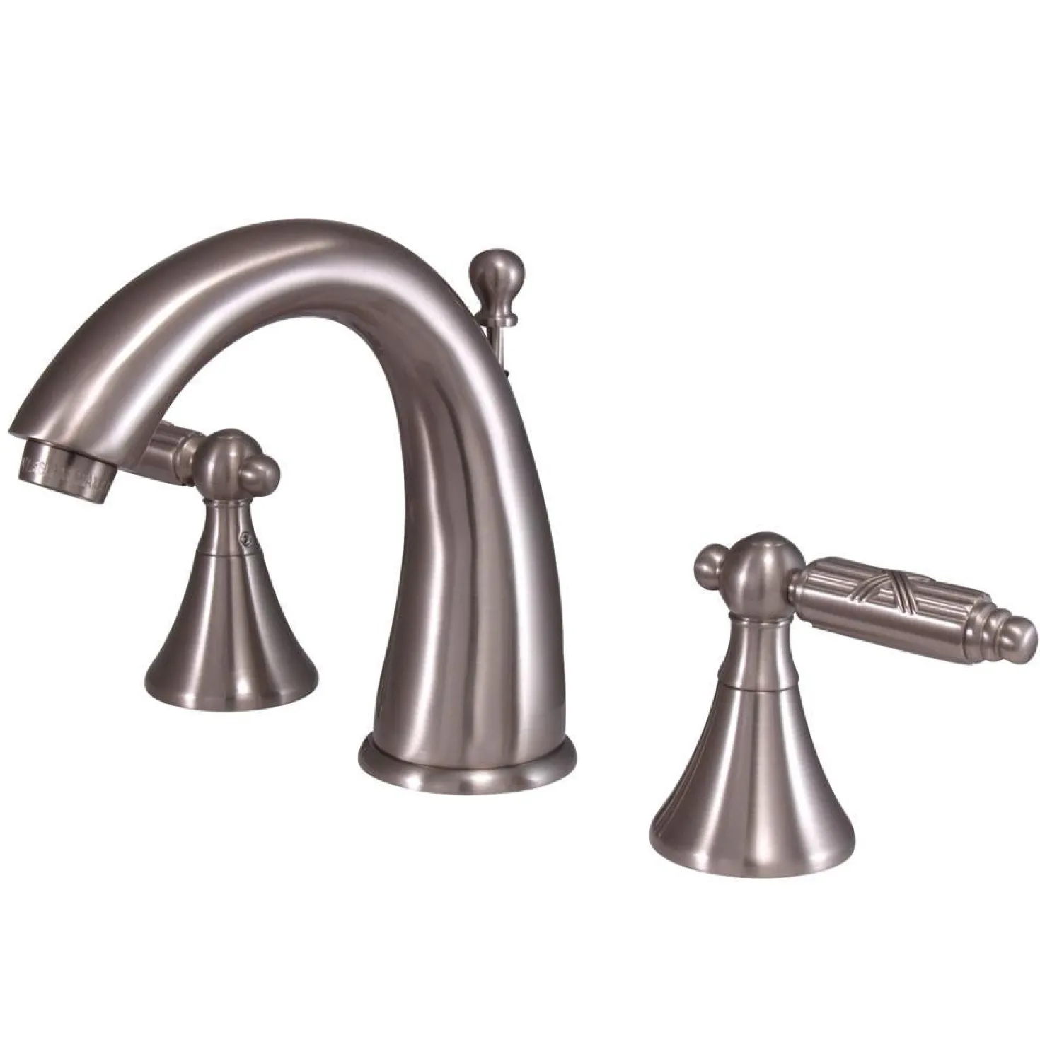 Kingston Brass Elinvar 8" to 16" Widespread Lavatory Faucet with Brass Pop-up and Two Handle