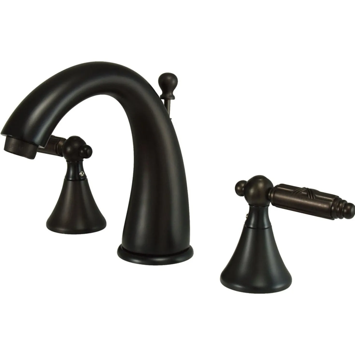 Kingston Brass Elinvar 8" to 16" Widespread Lavatory Faucet with Brass Pop-up and Two Handle