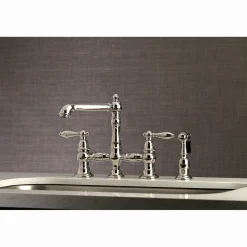 Kingston Brass English Country Kitchen Faucet with Side Sprayer