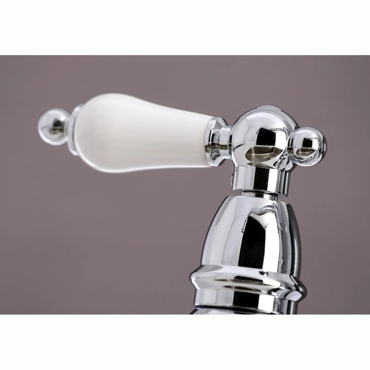 Kingston Brass English Country 4-Hole 8" Bridge Kitchen Faucet with Sprayer