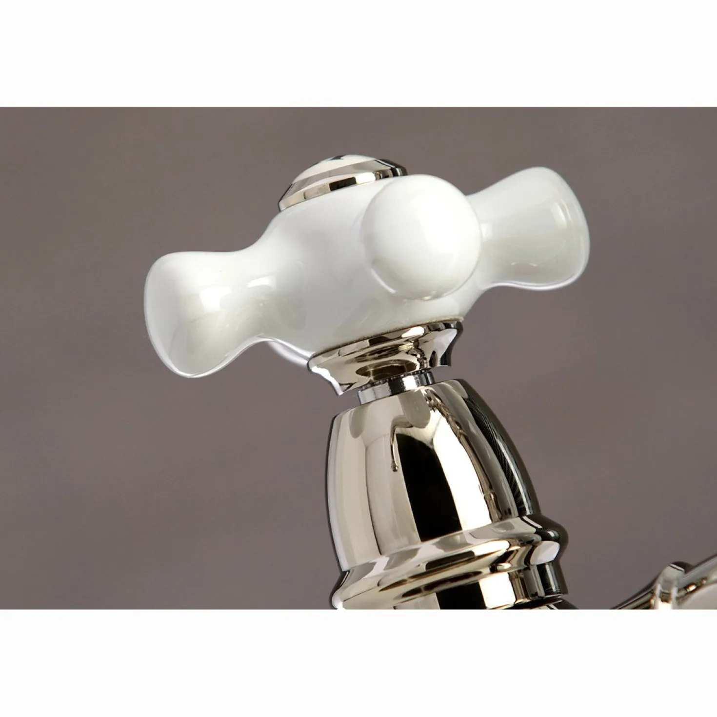 Kingston Brass English Country 8" Bridge 4-Hole Kitchen Faucet with Sprayer