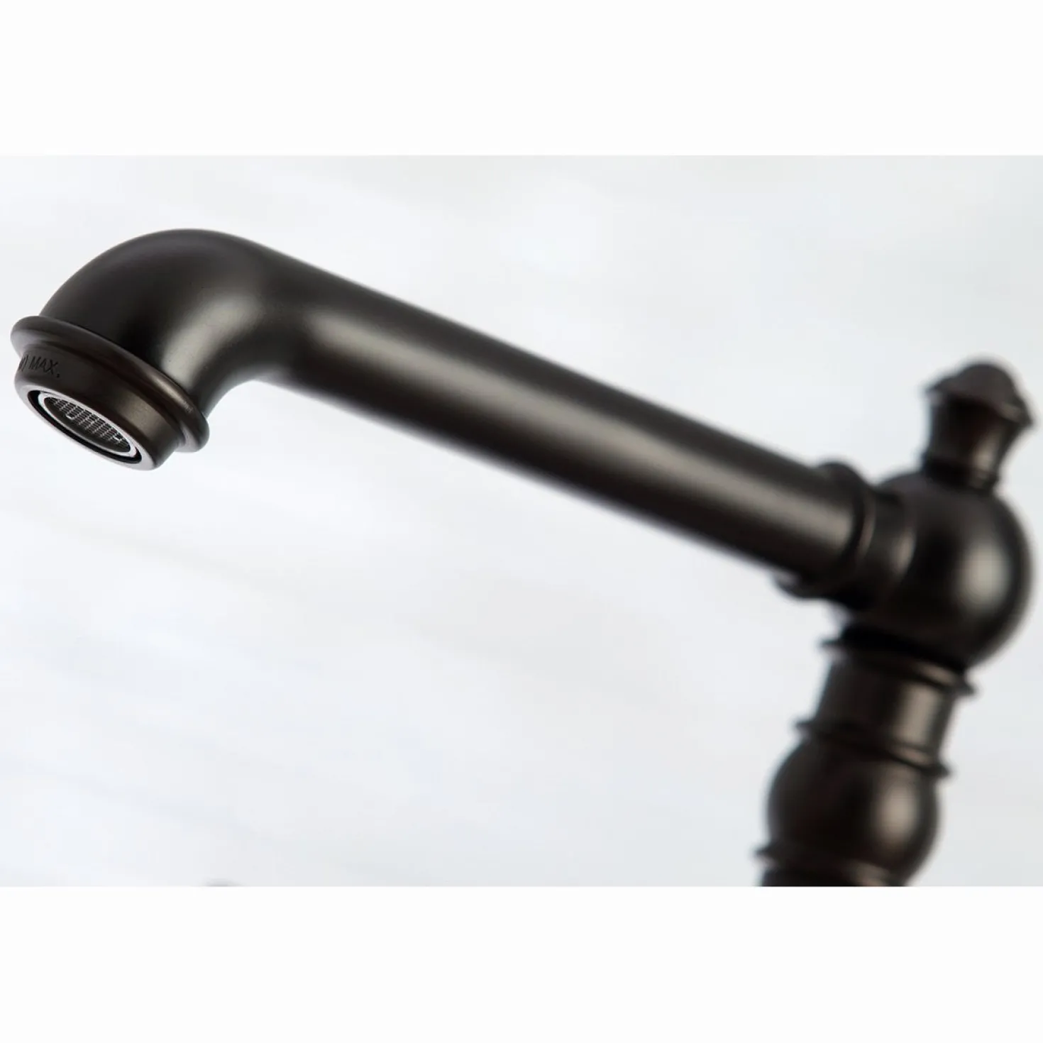 Kingston Brass English Country 8" Bridge 4-Hole Kitchen Faucet with Sprayer