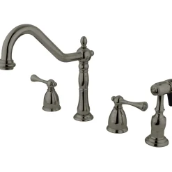 Kingston Brass English Country Widespread Kitchen Faucet