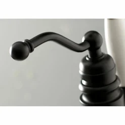 Kingston Brass English Country Single-Handle Freestanding Roman Tub Filler with Hand Shower