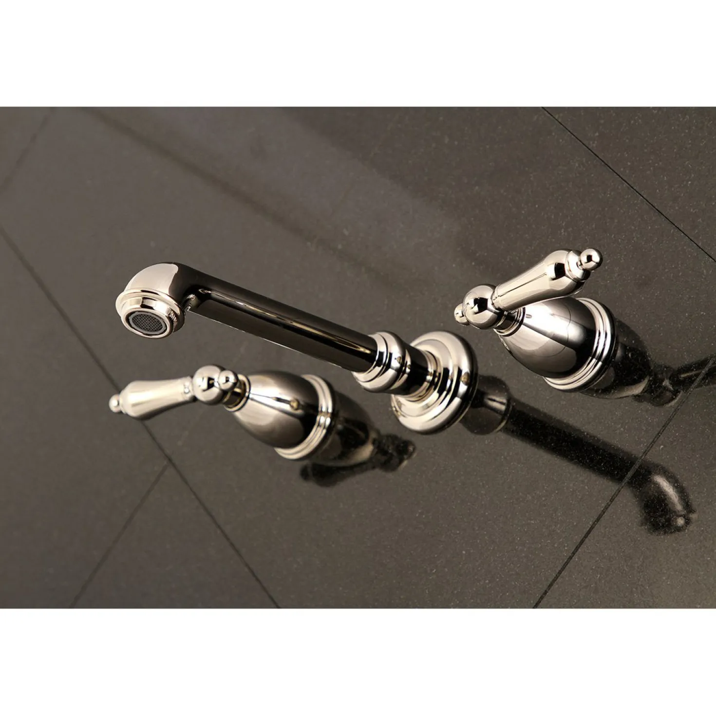 Kingston Brass English Country Wall Mount Bathroom Faucet