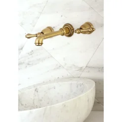 Kingston Brass English Country Wall Mount Bathroom Faucet