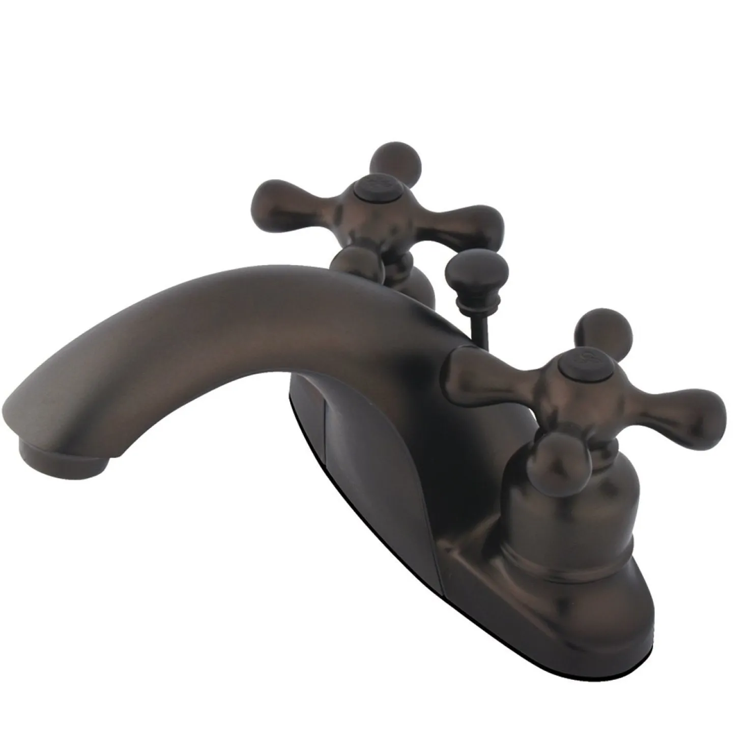 Kingston Brass English Country Two Handle 4" Centerset Lavatory Faucet with Retail Pop-up in Oil Rubbed Bronze