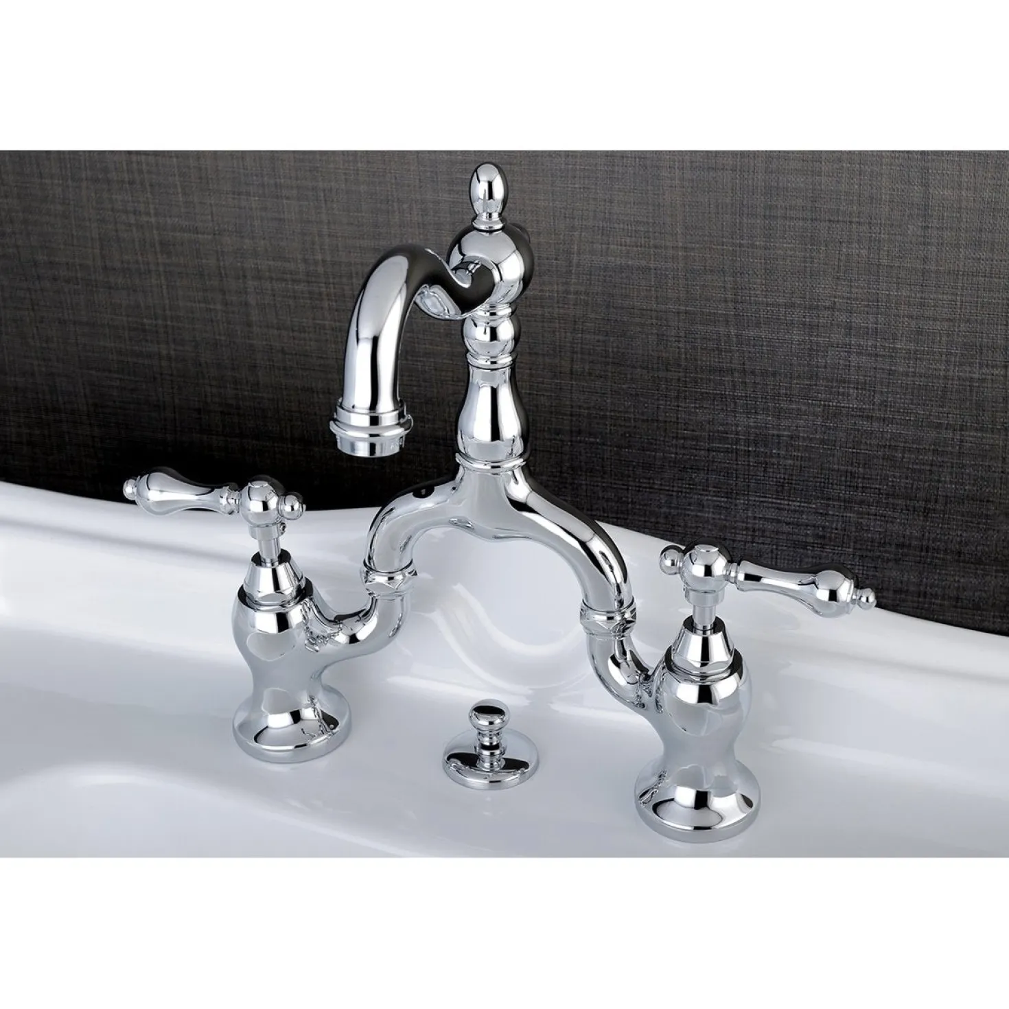 Kingston Brass English Country Bathroom Bridge Faucet