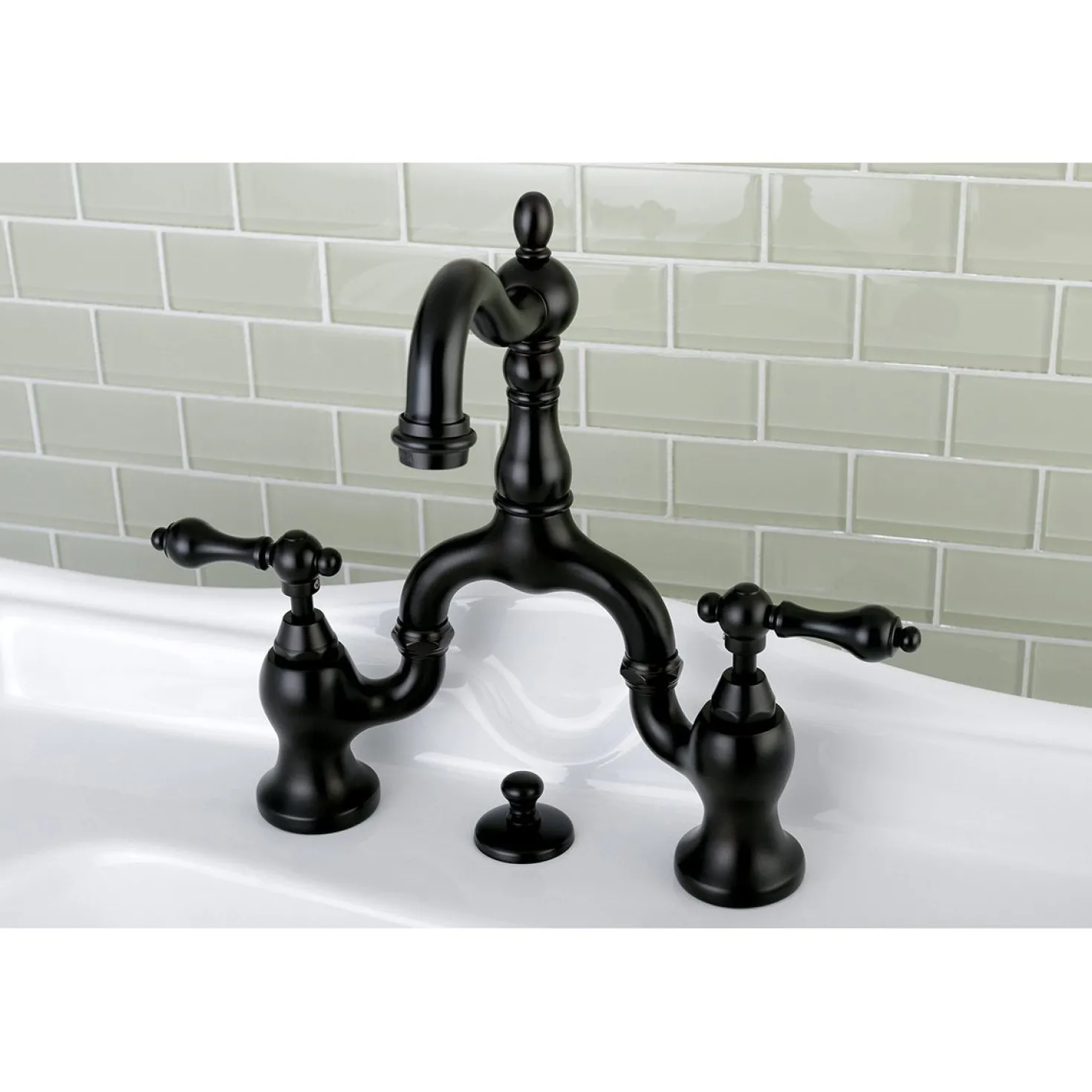 Kingston Brass English Country Bathroom Bridge Faucet