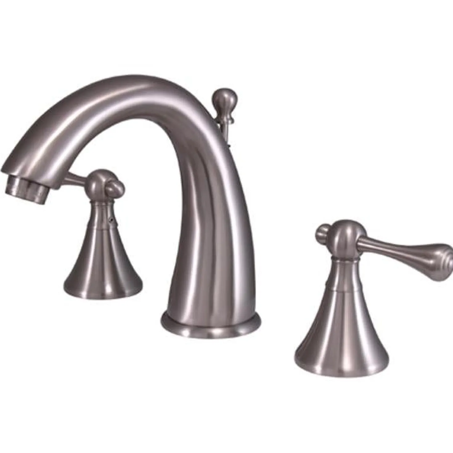 Kingston Brass English Country Two Handle 8" to 16" Widespread Lavatory Faucet with Brass Pop-up