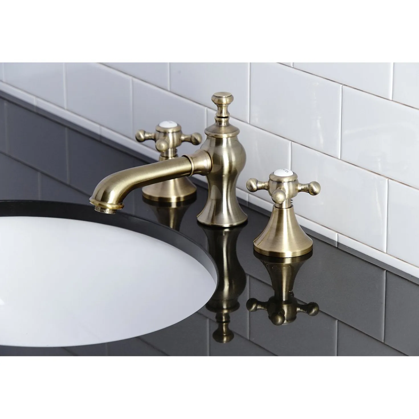 Kingston Brass English Country 8" Widespread Bathroom Faucet