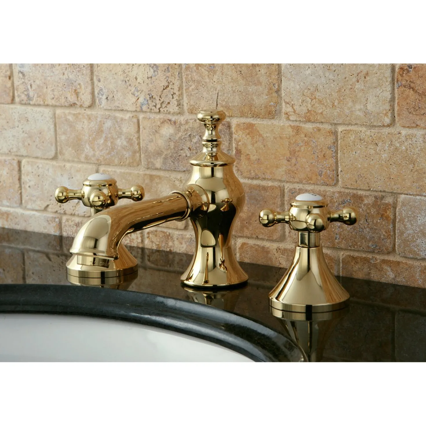 Kingston Brass English Country 8" Widespread Bathroom Faucet