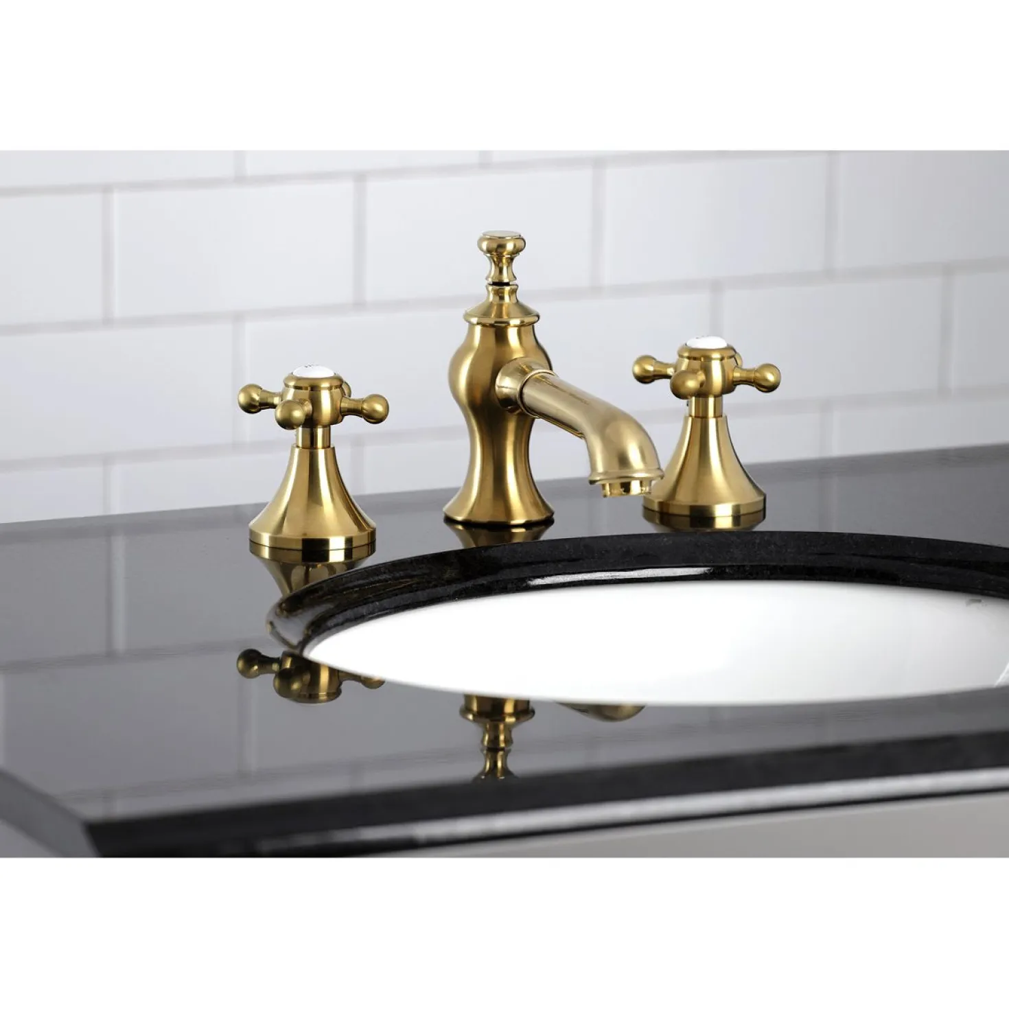 Kingston Brass English Country 8" Widespread Bathroom Faucet