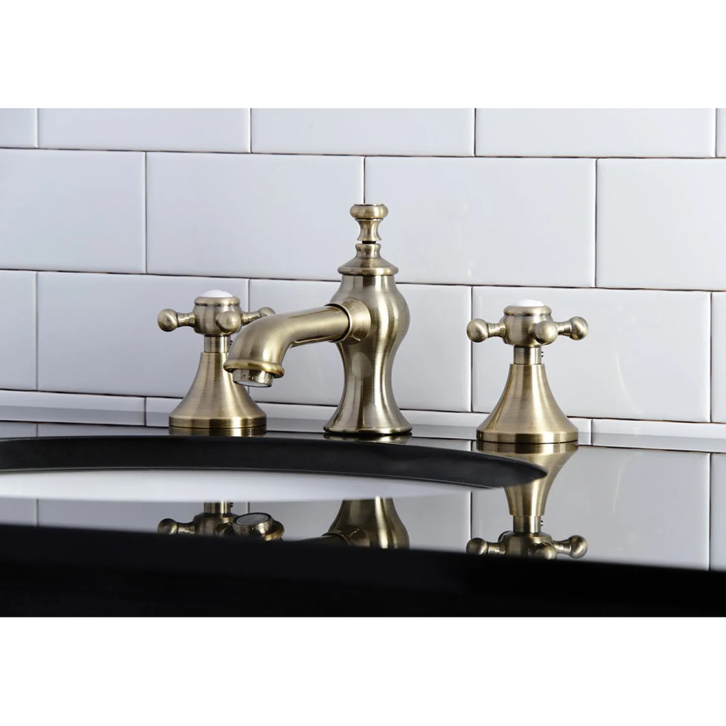 Kingston Brass English Country 8" Widespread Bathroom Faucet