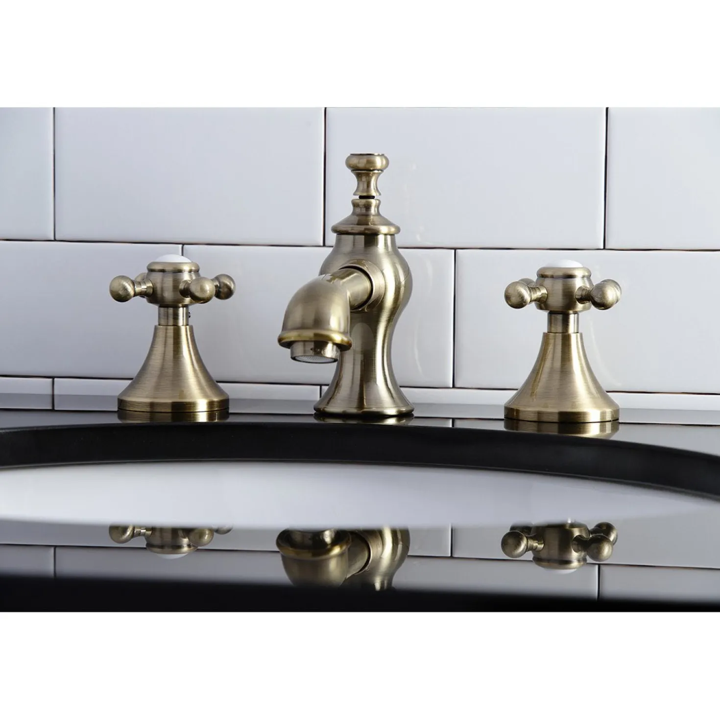 Kingston Brass English Country 8" Widespread Bathroom Faucet