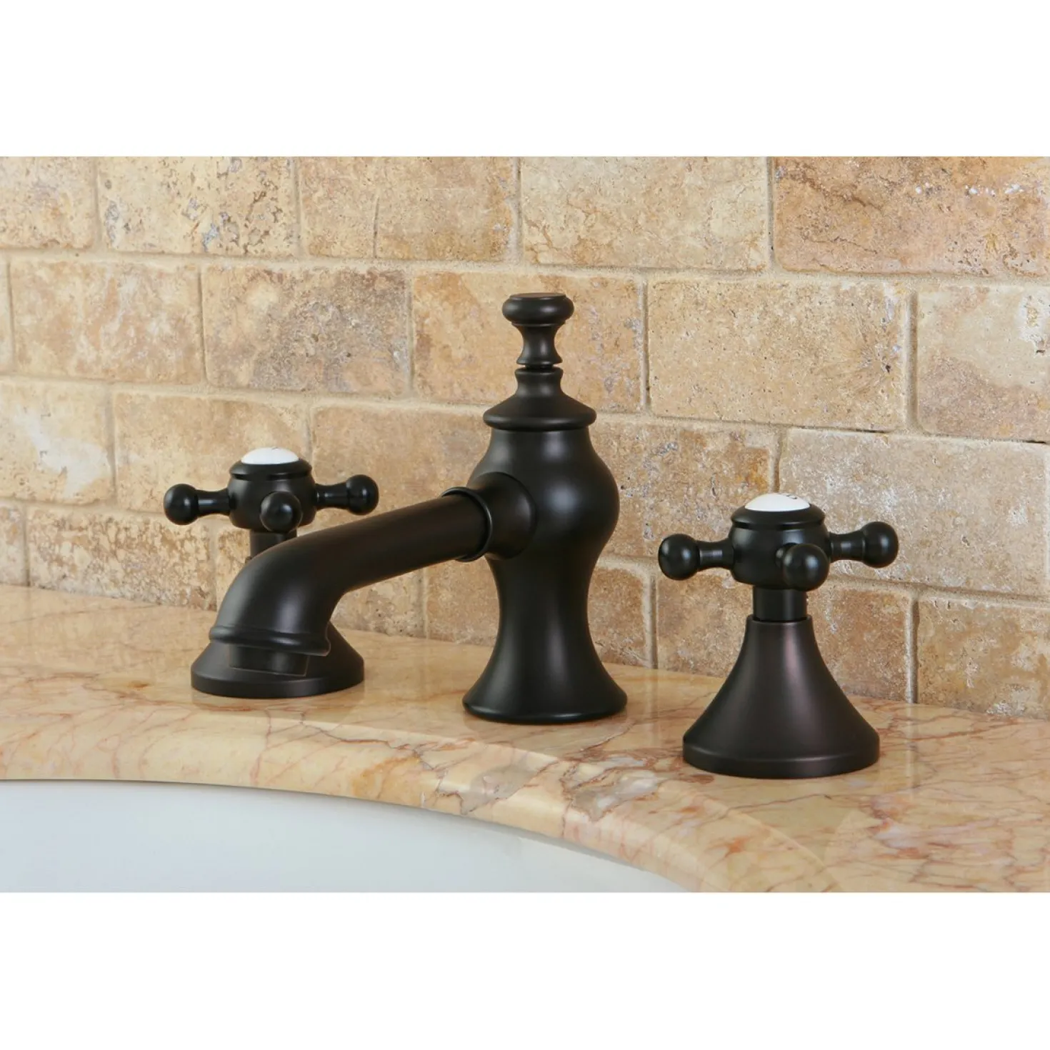 Kingston Brass English Country 8" Widespread Bathroom Faucet