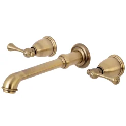 Kingston Brass English Country Wall Mount 8-Inch Center Roman Tub Filler