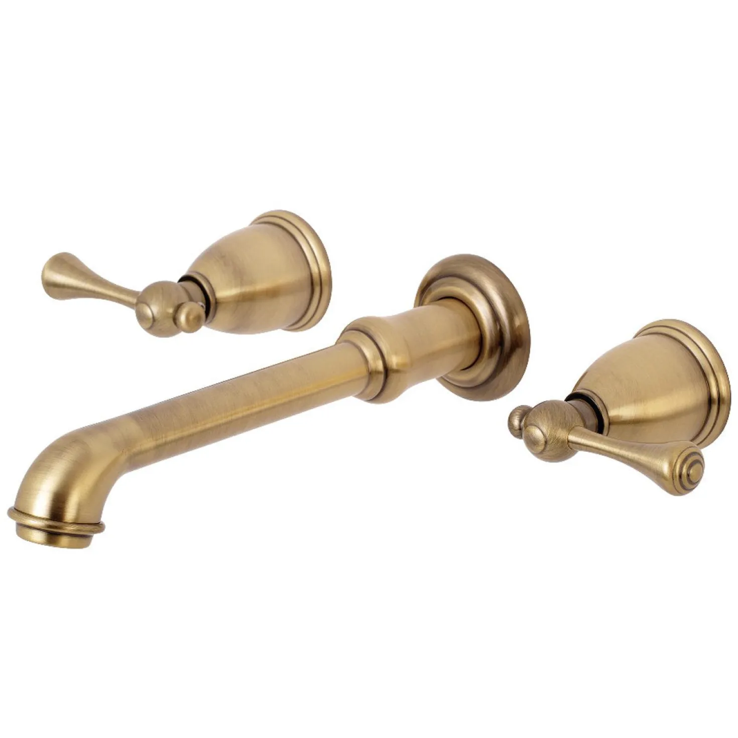 Kingston Brass English Country Wall Mount 8-Inch Center Roman Tub Filler