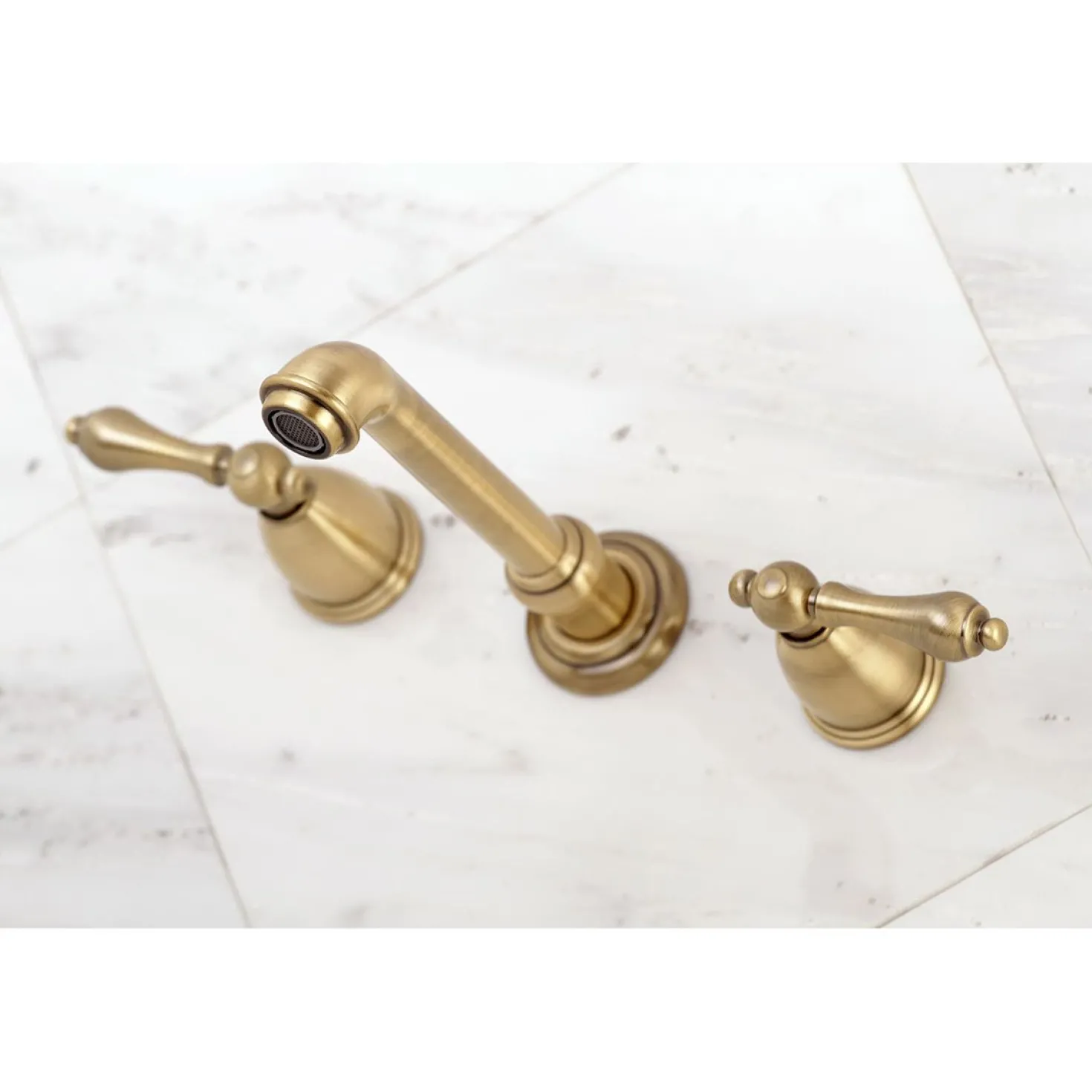 Kingston Brass English Country 8-Inch Center Wall Mount Roman Tub Filler