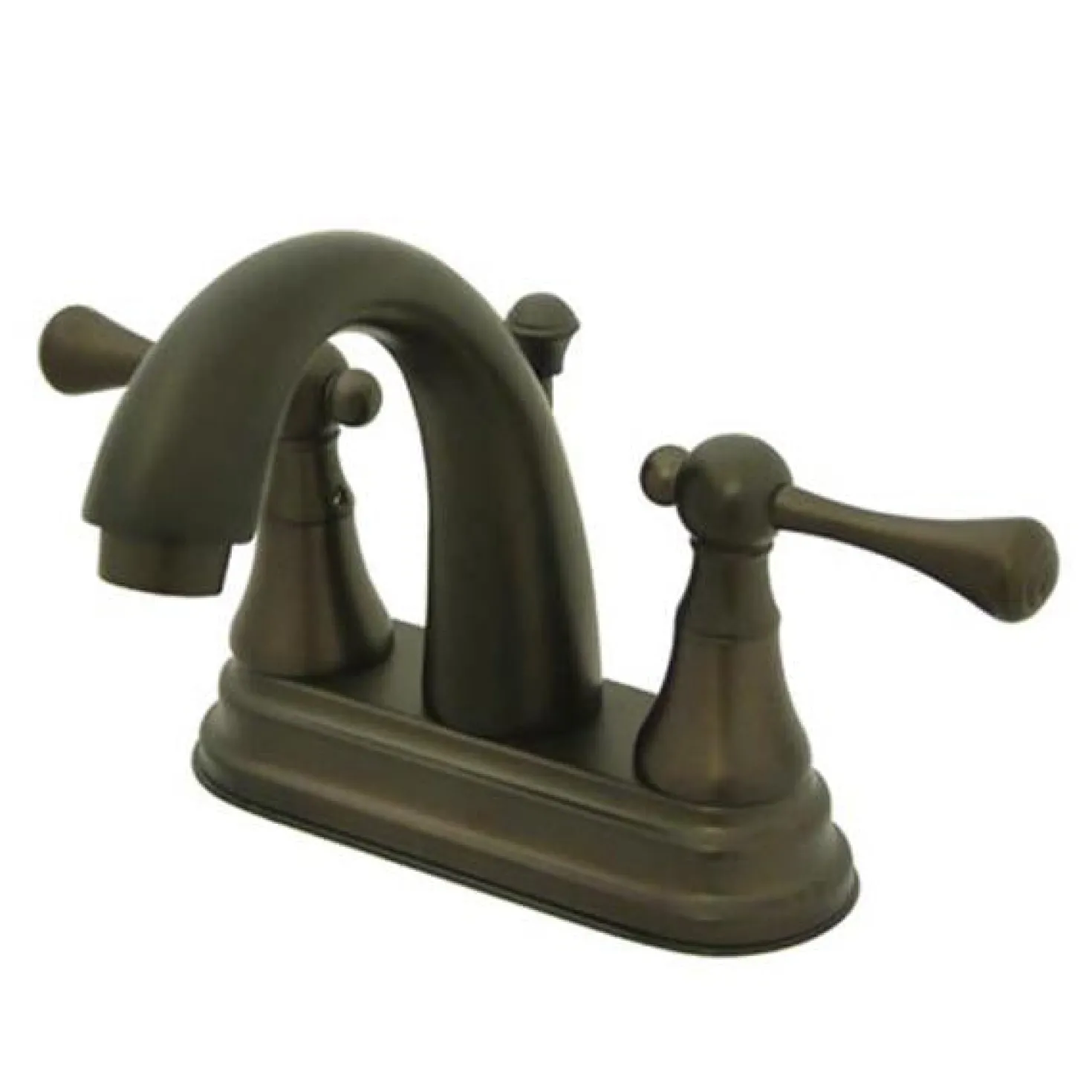 Kingston Brass English Vintage 4" Centerset Lavatory Faucet with Brass Pop-up and Two Handle