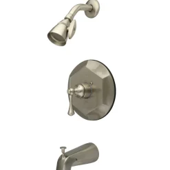 Kingston Brass English Vintage Wall Mount Tub with Shower Faucet