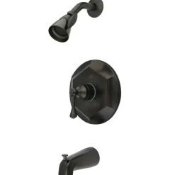 Kingston Brass English Vintage Wall Mount Tub with Shower Faucet