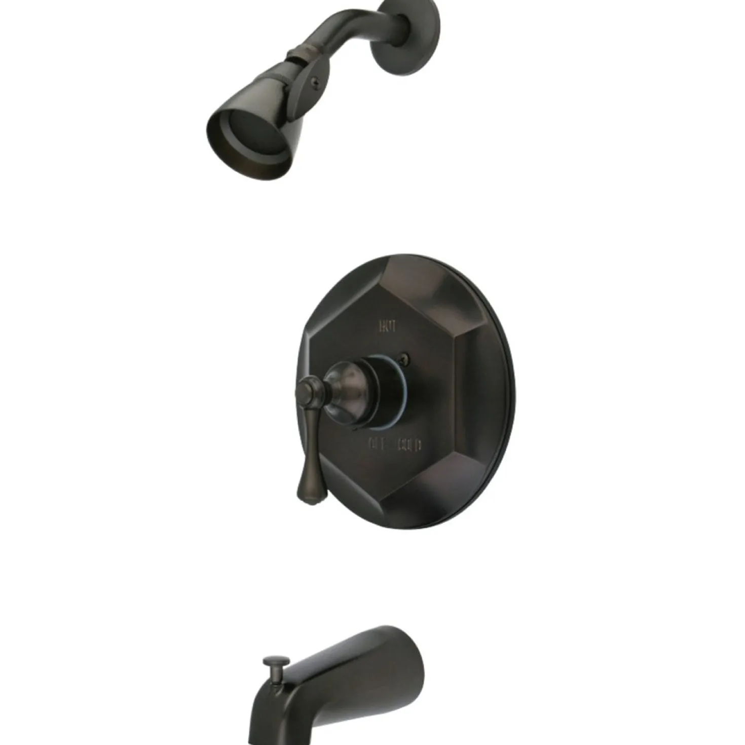 Kingston Brass English Vintage Wall Mount Tub with Shower Faucet