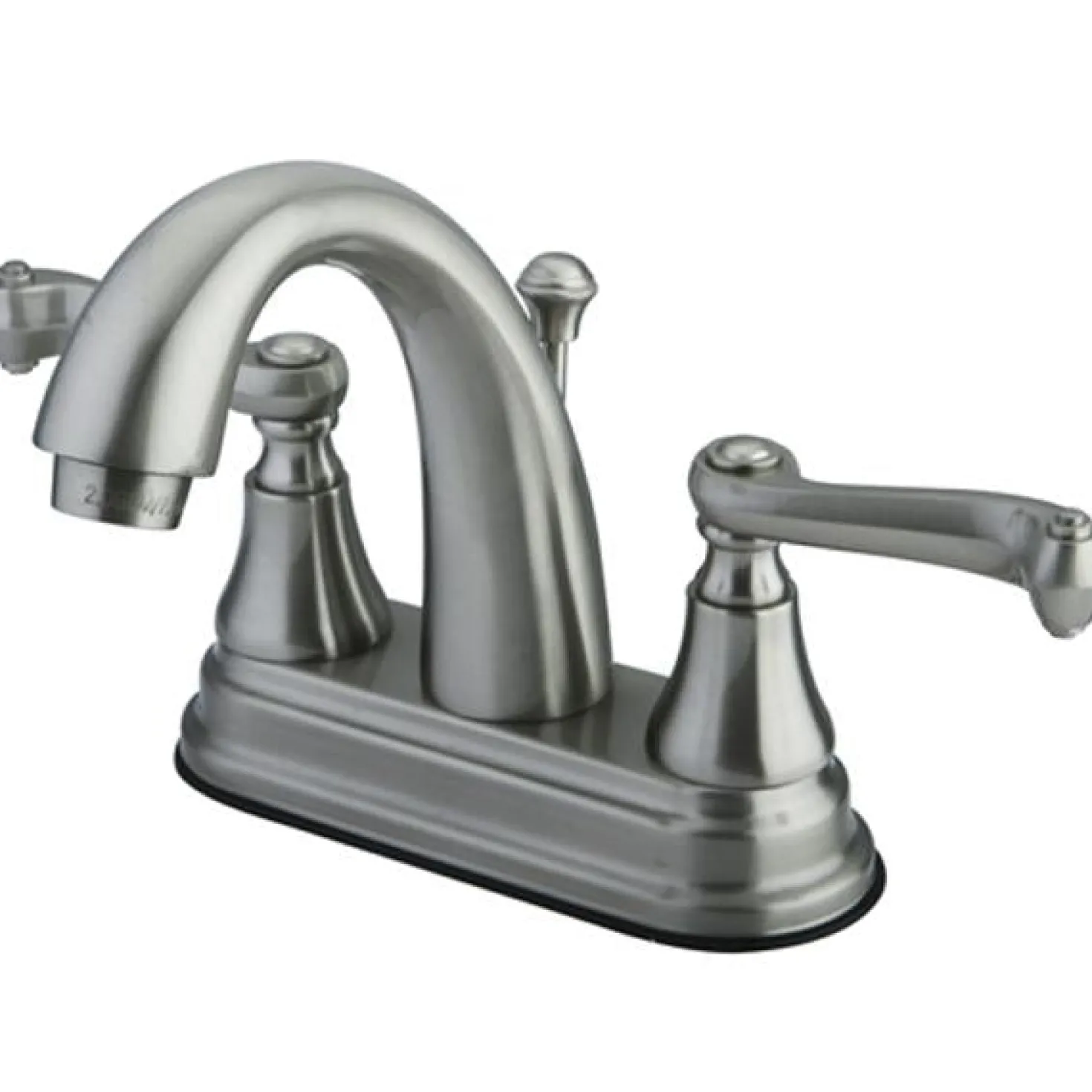 Kingston Brass English Vintage 4" Centerset Lavatory Faucet with Two Handle and Brass Pop-up