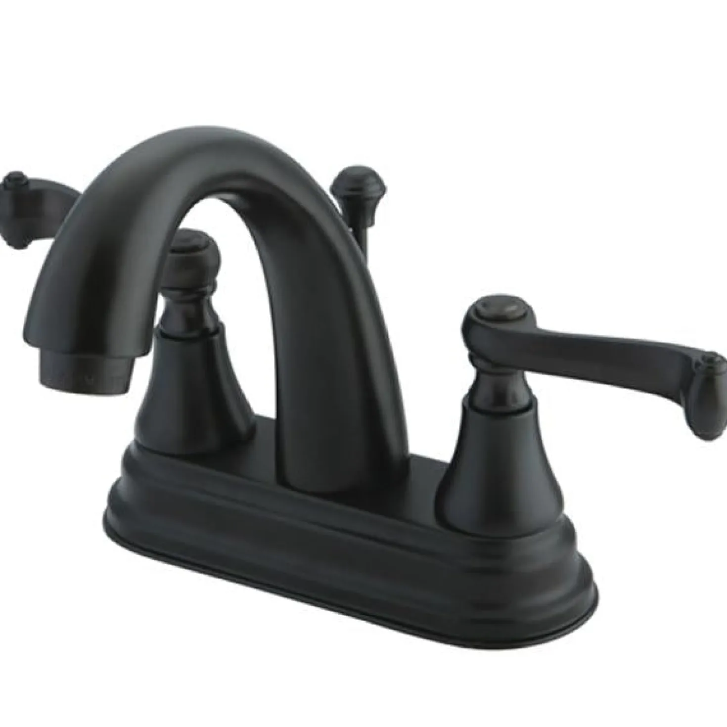 Kingston Brass English Vintage 4" Centerset Lavatory Faucet with Two Handle and Brass Pop-up