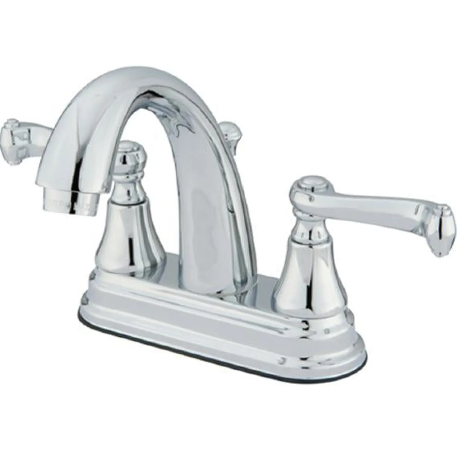Kingston Brass English Vintage 4" Centerset Lavatory Faucet with Two Handle and Brass Pop-up