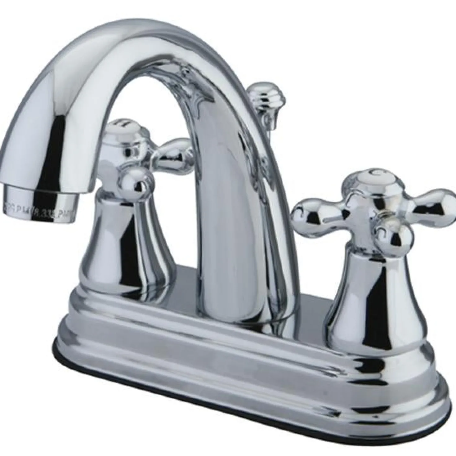 Kingston Brass English Vintage Two Handle 4" Centerset Lavatory Faucet with Brass Pop-up