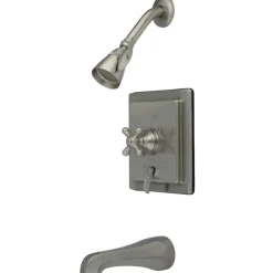 Kingston Brass English Vintage Tub and Shower Faucet with Diverter