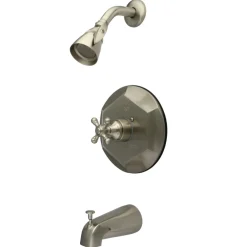 Kingston Brass English Vintage 3-Hole Tub with Shower Faucet