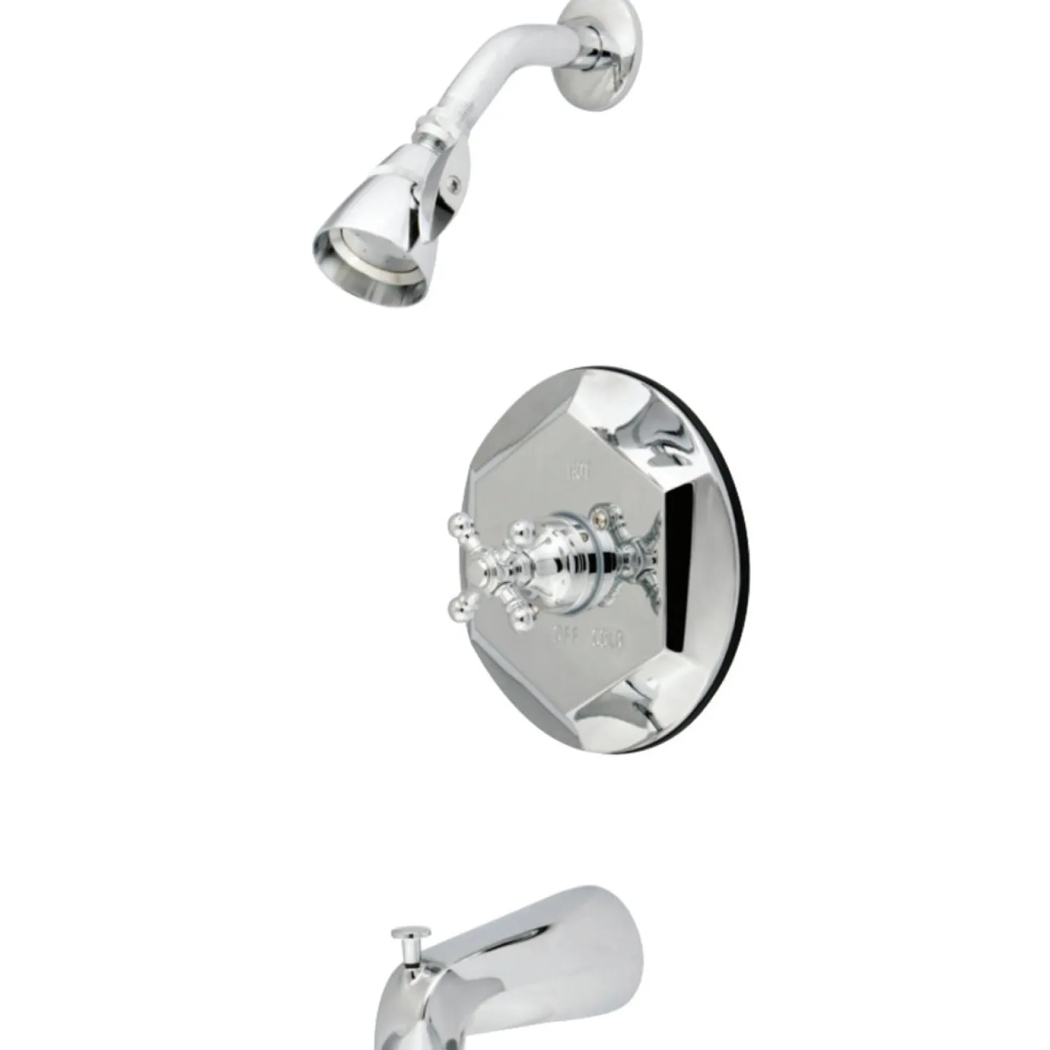 Kingston Brass English Vintage 3-Hole Tub with Shower Faucet