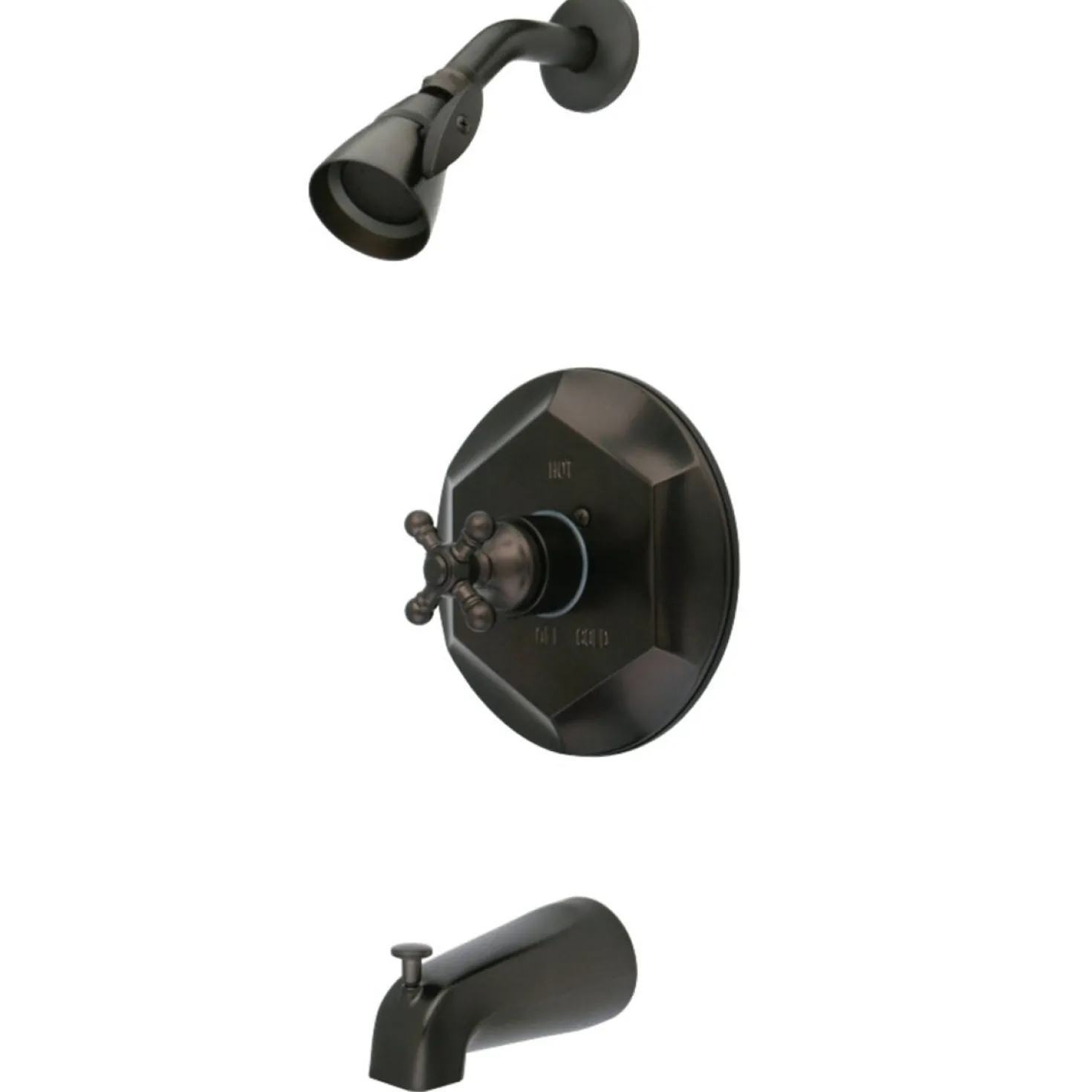 Kingston Brass English Vintage 3-Hole Tub with Shower Faucet
