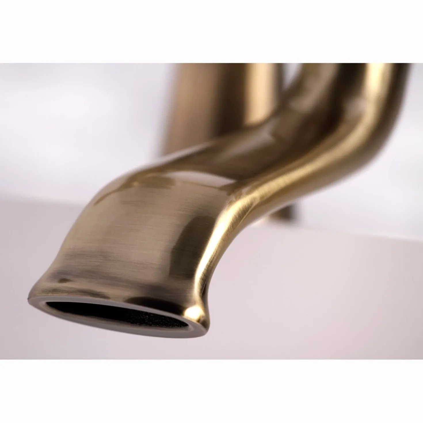 Kingston Brass Essex 6" Centers Deck Mount Clawfoot Tub Filler with Hand Shower