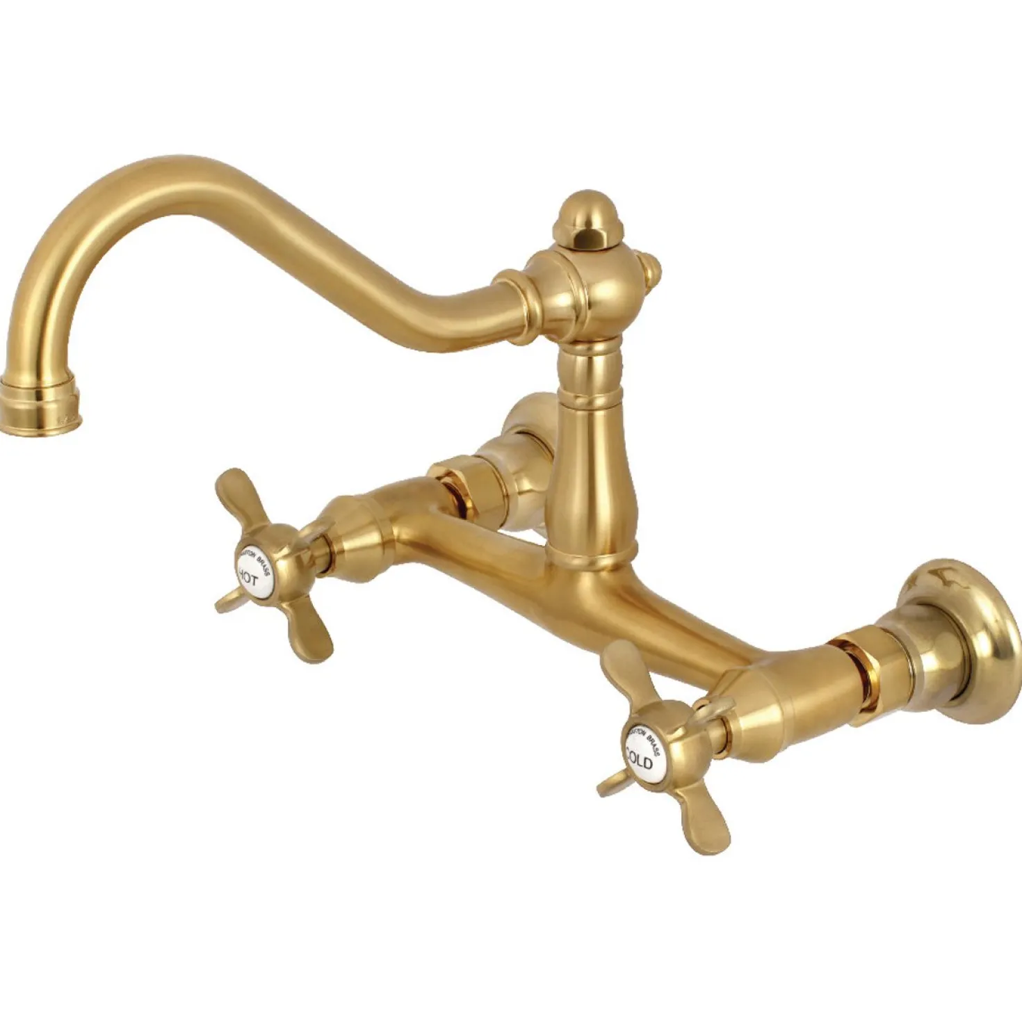 Kingston Brass Essex 8" Center Wall Mount Bathroom Faucet