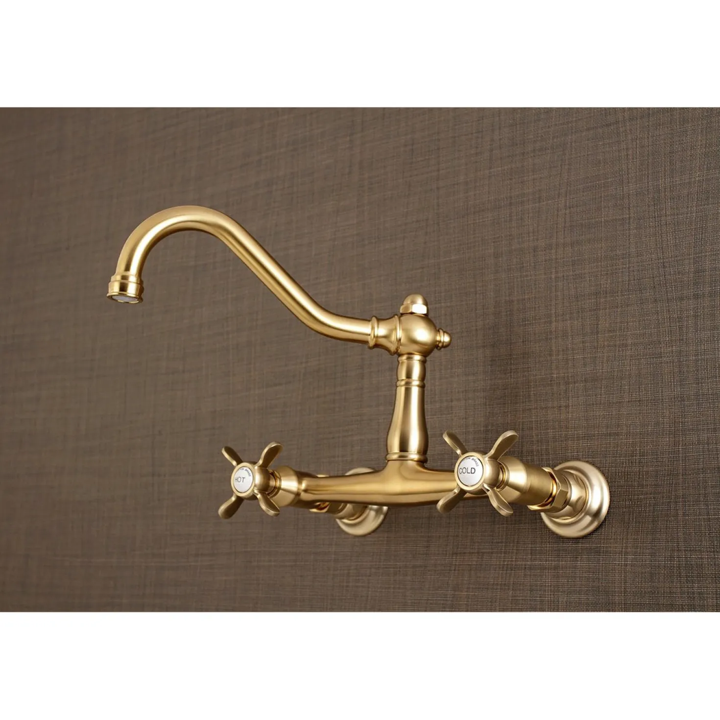 Kingston Brass Essex 8" Center Wall Mount Bathroom Faucet