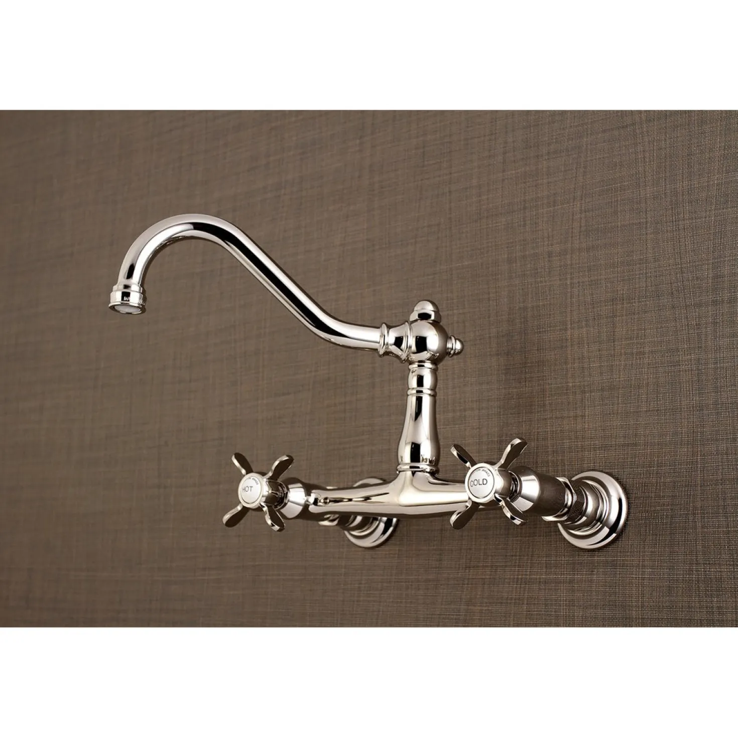 Kingston Brass Essex 8" Center Wall Mount Bathroom Faucet