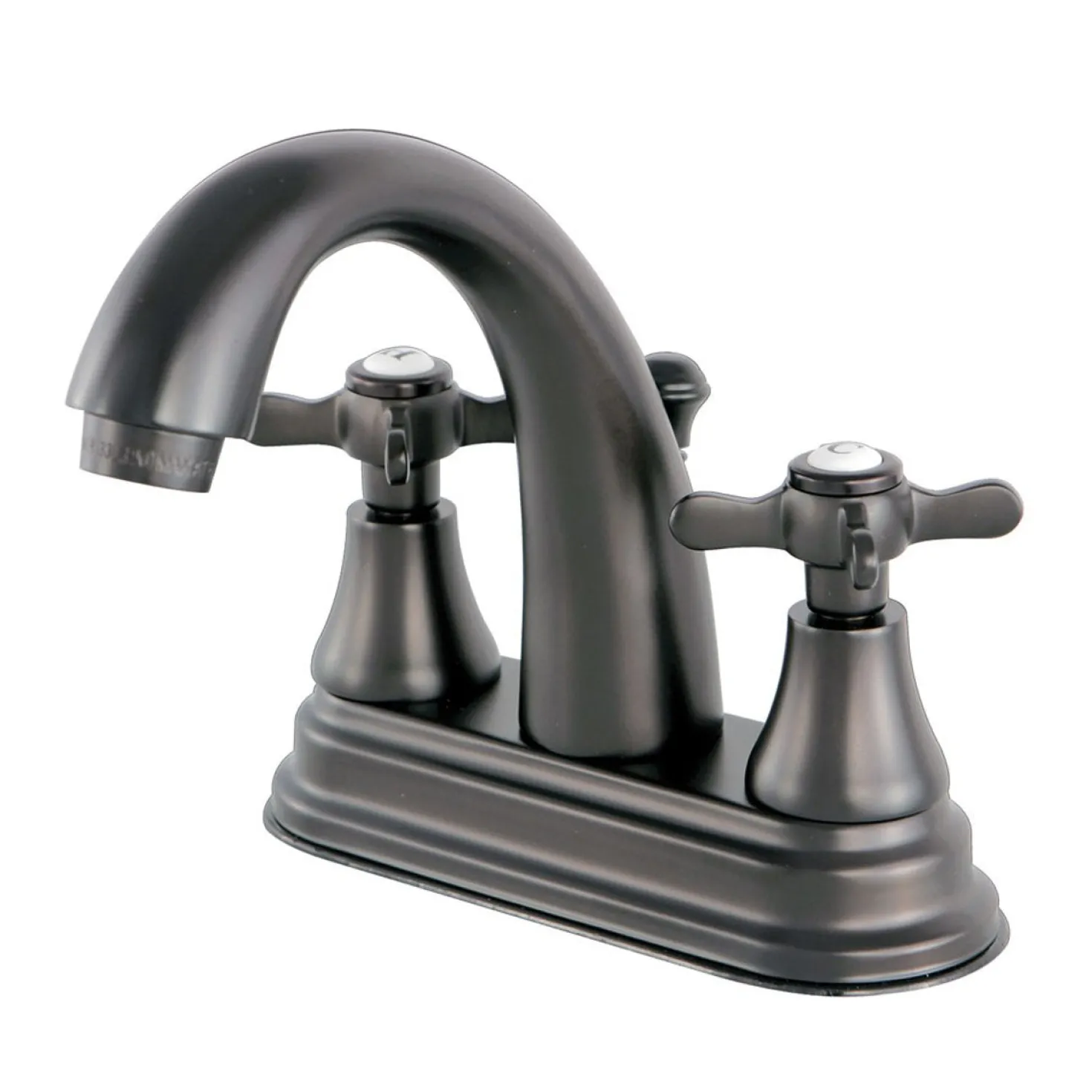 Kingston Brass Essex Classic Deck Mount 4" Centerset Lavatory Faucet with Brass Pop-up