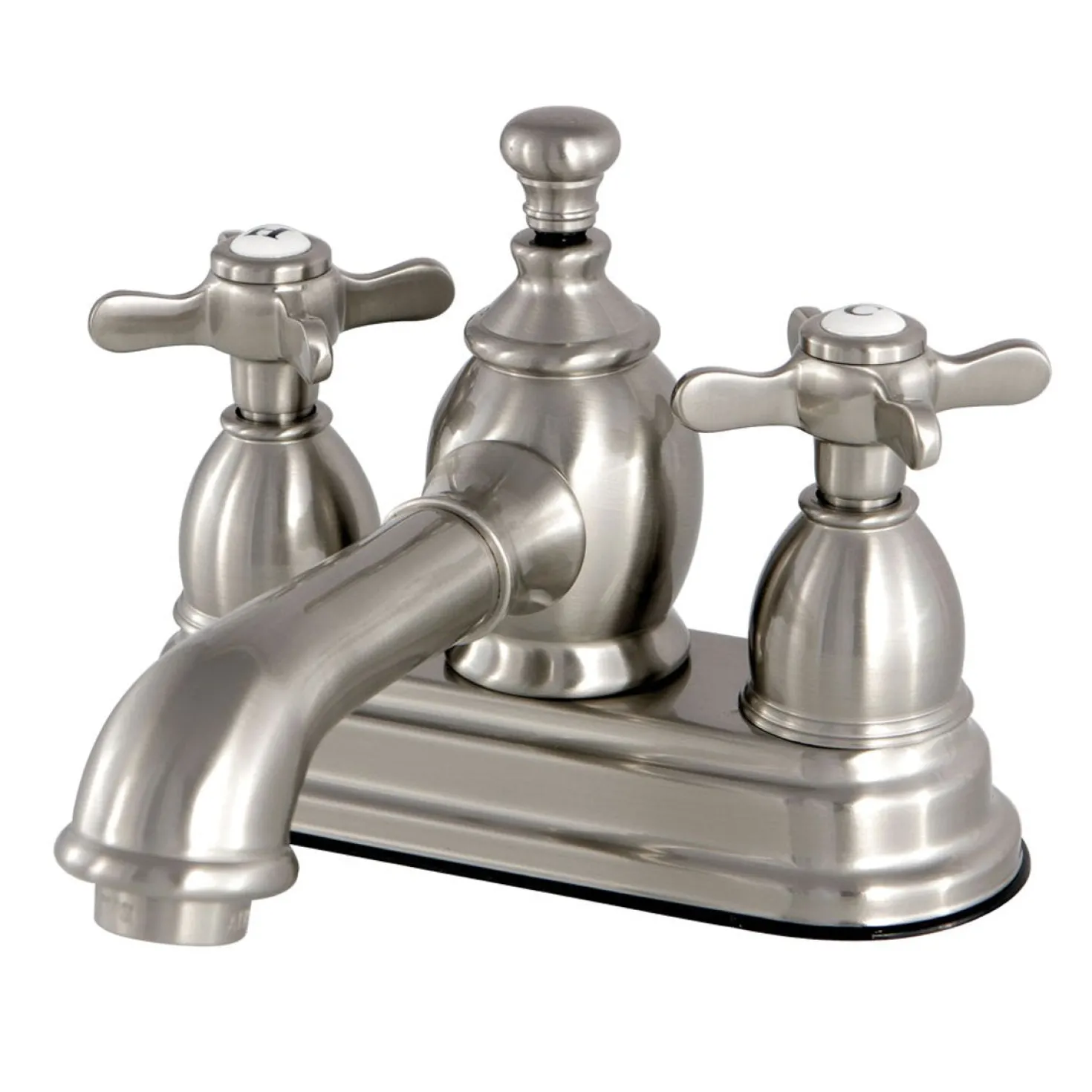 Kingston Brass Essex Deck Mount 4" Centerset Lavatory Faucet with Brass Pop-up