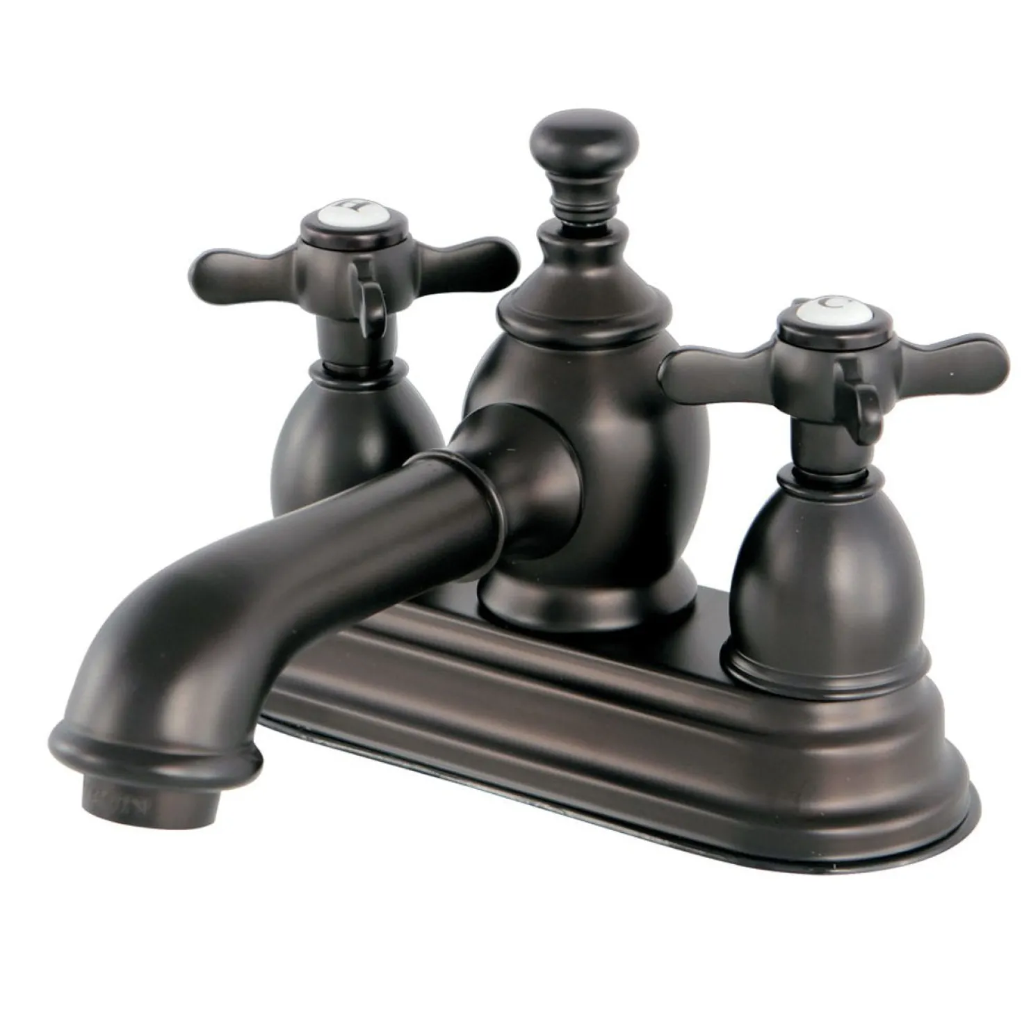 Kingston Brass Essex Deck Mount 4" Centerset Lavatory Faucet with Brass Pop-up